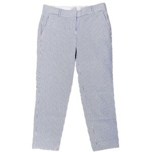 J. Crew Blue and White Striped Pants
